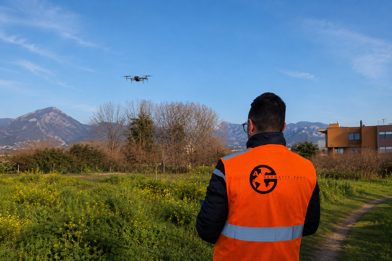 Rilievo LiDAR e fotogrammetrico con drone in volo